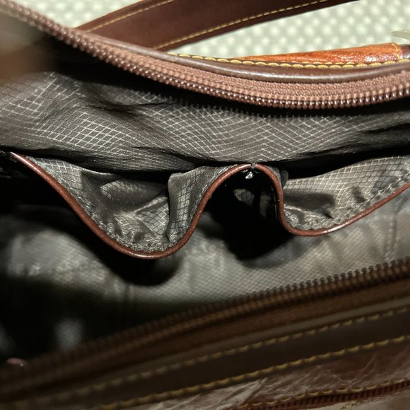 MC 2 Tone Brown Handbag - Picture 9 of 15